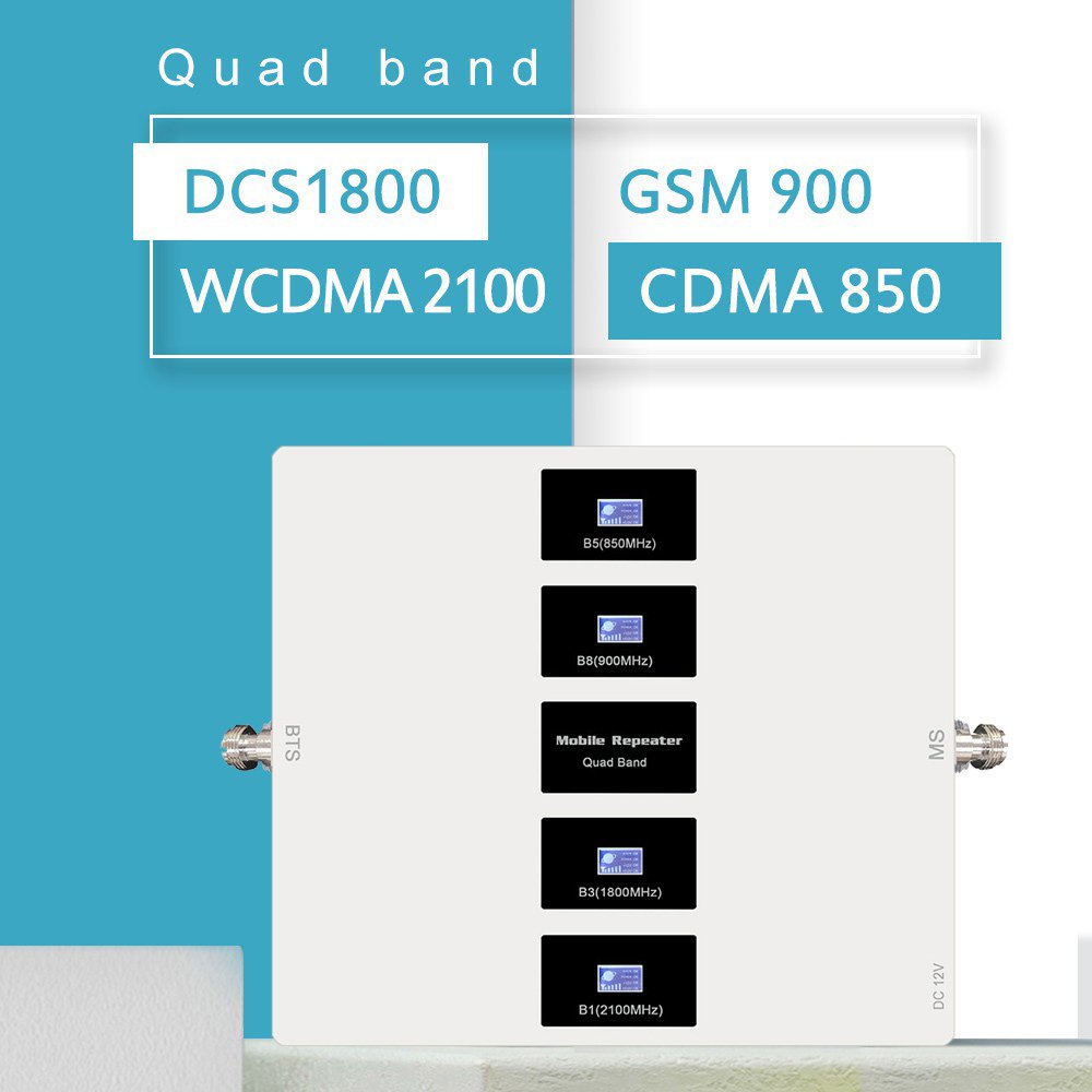 High gain 5Band 700 900 1800 2100 2600mhz 2G 3G 4G Cell phone Signal Booster gsm signal booster network booster